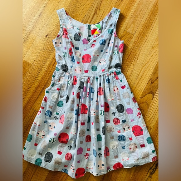 NWOT ModCloth fervour dress 👗 balloons 🎈 fun medium blue sleeveless dress 💕 - Picture 1 of 5